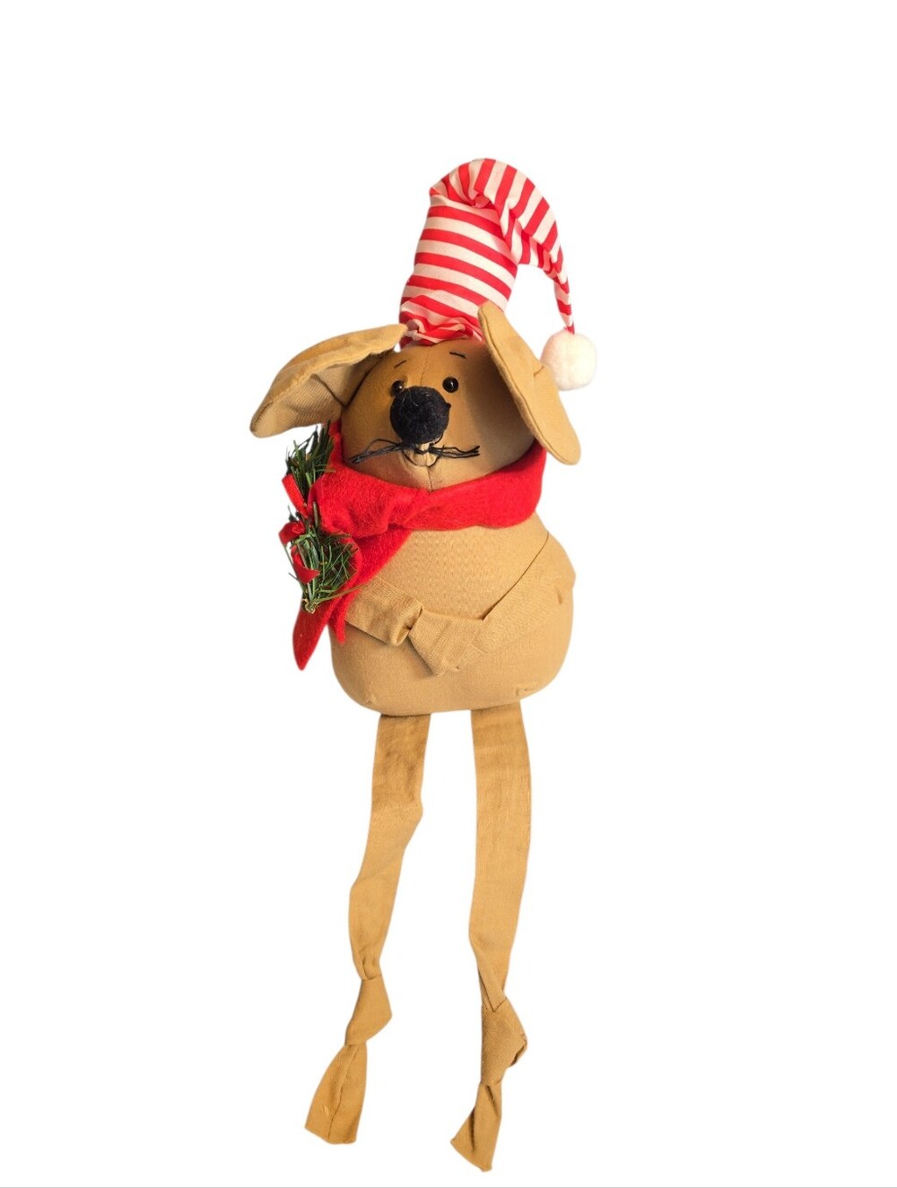 Overly Raker Brown Shelf Sitter Door Stop Plush Christmas Mouse